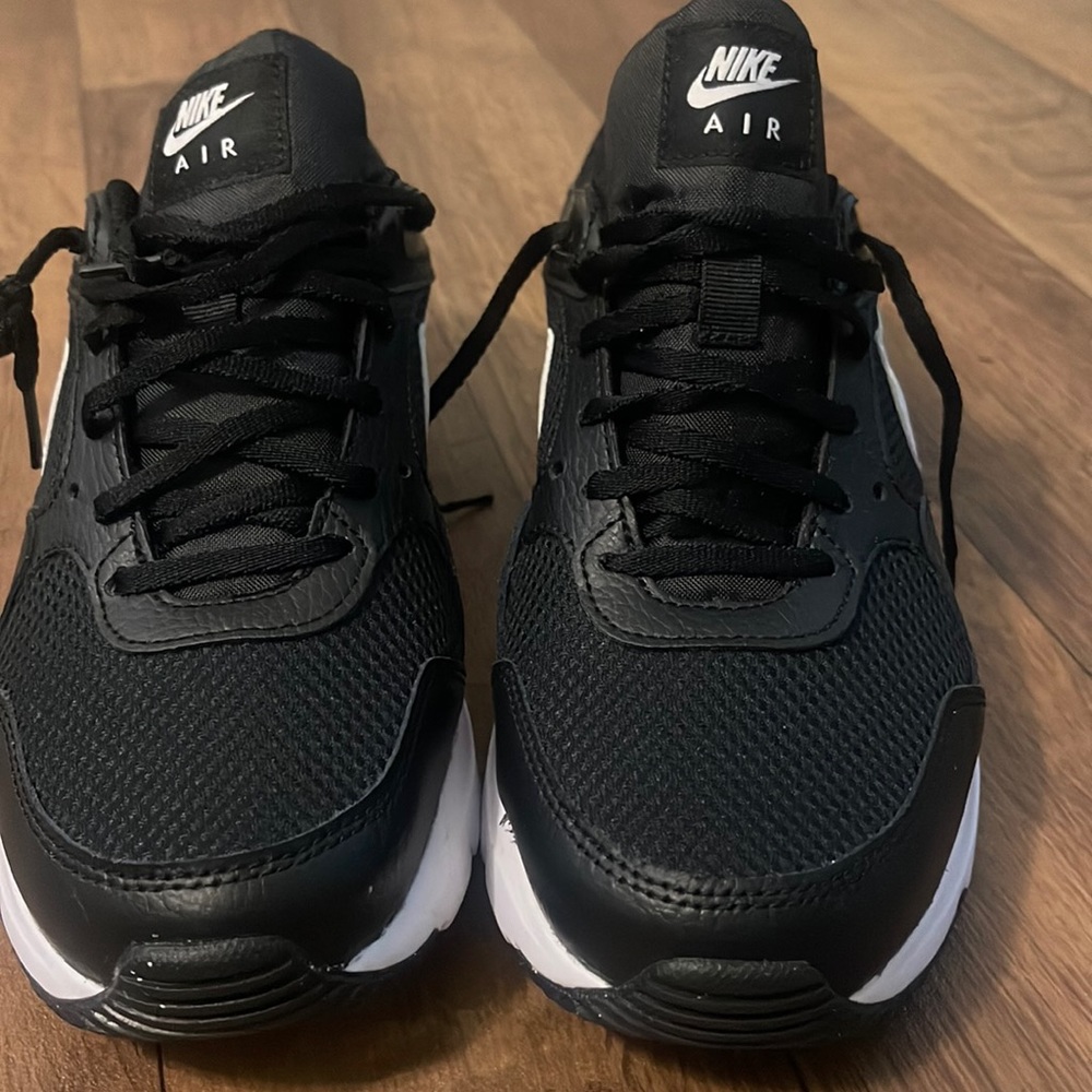 Black and white Nike sneakers